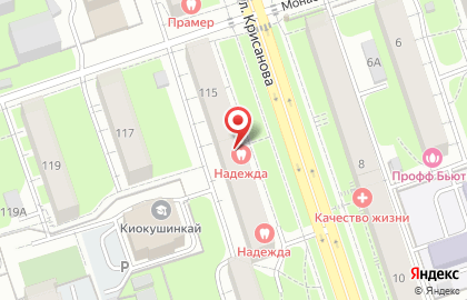 Главное управление МВД России по Пермскому краю Управление по вопросам миграции в Дзержинском районе на карте