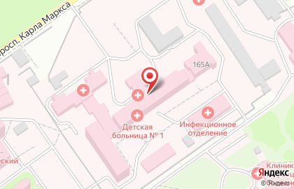 Детская городская клиническая больница №1 им. Н.Н. Ивановой на карте