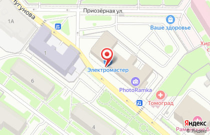 Магазин электротоваров Электромастер на улице Чугунова на карте