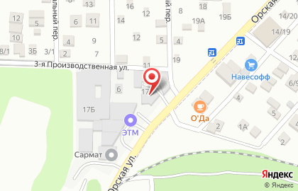 Мебельная фабрика №1 на Орской на карте