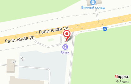 Топливная компания Опти на Галичской улице на карте