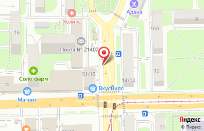 Киоск по продаже фруктов и овощей на улице Нахимова на карте