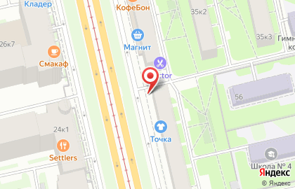 Киоск по продаже фруктов и овощей в Василеостровском районе на карте