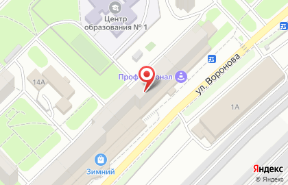 Торгово-монтажная компания Панорама на улице Воронова на карте