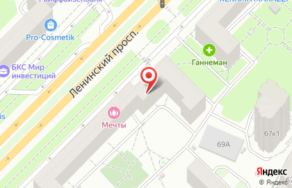 Центр медицинских анализов АБВ на Ленинском проспекте, 69 на карте