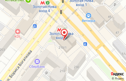 Международный Визовый Центр на улице Бориса Богаткова на карте