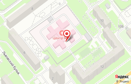 Центр здоровья Космос на Львовском бульваре на карте
