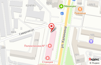ОАО Банкомат, АКБ Росбанк на Калинина на карте