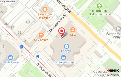 Магазин парфюмерии и косметики Л`Этуаль на Советской площади на карте