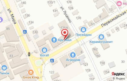 Магазин мебели Интерьер на Первомайской улице на карте
