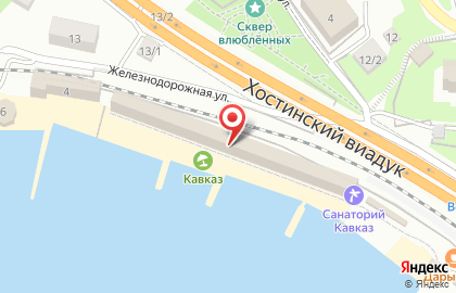 Санаторий Кавказ в Сочи на карте