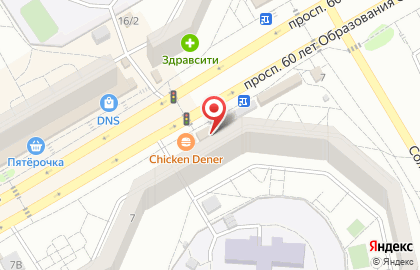 Салон цветов Флористик в Советском районе на карте