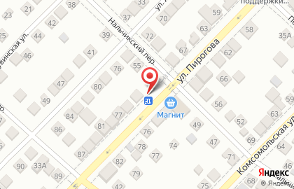 Магазин разливного пива Хочу пива на улице Пирогова на карте