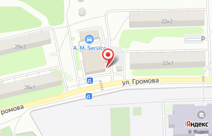 Магазин ювелирных изделий на улице Громова на карте
