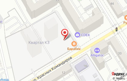 Пляж загар-клуб в Орджоникидзевском районе на карте