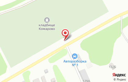 Кладбище, д. Комарово на карте