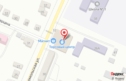 Супермаркет Магнит на Комсомольской на карте