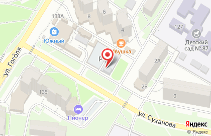 Автостоянка в Уфе на карте