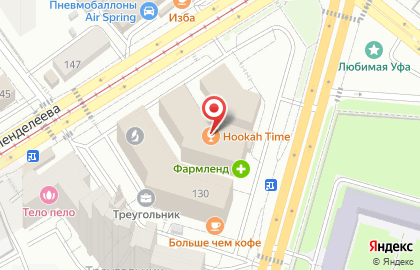 Кальянная Hookahtime на улице Менделеева на карте