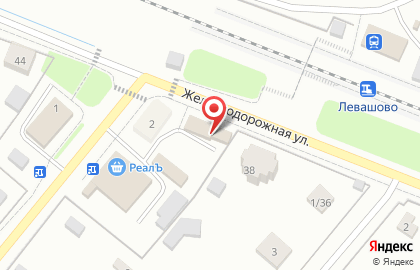 Продовольственный магазин на Железнодорожной улице на карте