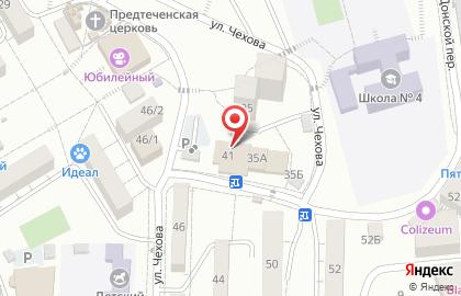 Супермаркет Магнит на улице Чехова на карте