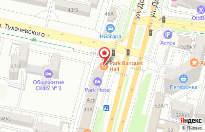 Гостинично-ресторанный комплекс Park Hotel Stavropol на улице Доваторцев на карте