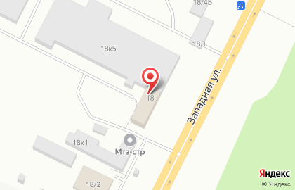 Транспортная компания Автопарк на Западной улице на карте