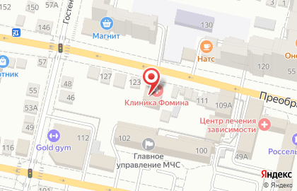 Клиника экспертной гинекологии Клиника Фомина на Преображенской улице на карте