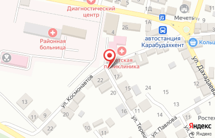 Автомат по продаже чая и кофе на улице Терешковой на карте