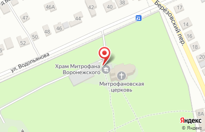 Митрофановское кладбище на карте