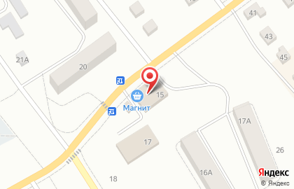 Супермаркет Магнит на Железнодорожной улице на карте