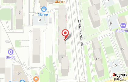 Магазин продовольственных товаров Смак на карте