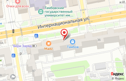 Салон оптики Очки для Всех на Интернациональной улице, 36 на карте