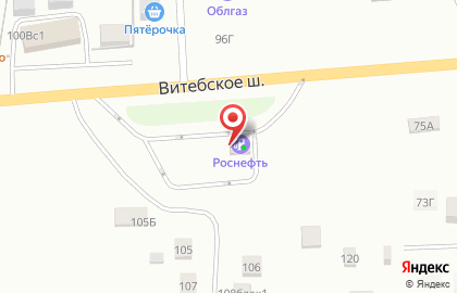 АЗС в Смоленске на карте