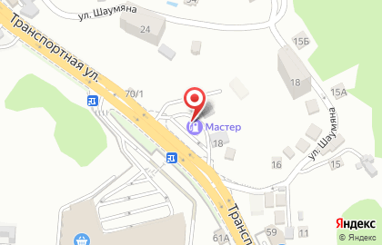 Сервисный центр Мастер на Транспортной улице на карте