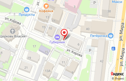 Отель Губерния на карте