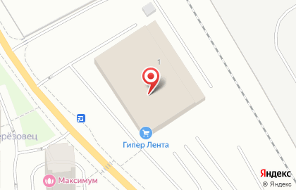 Гипермаркет Лента в Москве на карте