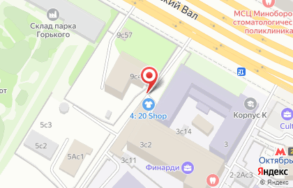Йога в Парке Горького на карте