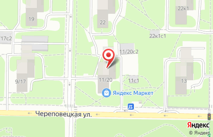 ЗооШтат на улице Череповецкая на карте