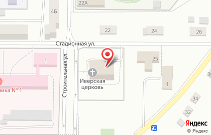 Воскресная школа, Церковь Иверской иконы Божией Матери на карте