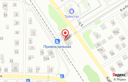 Железнодорожный вокзал Омск-Пригород на карте