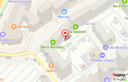 Торговая компания Дубль В Центр в Октябрьском районе на карте