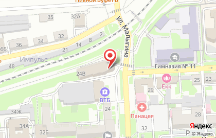 Служба доставки роллов и пиццы Панда Маркет на карте