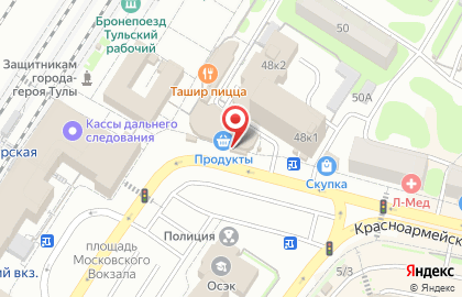 Киоск по продаже тульских пряников и сувениров на карте