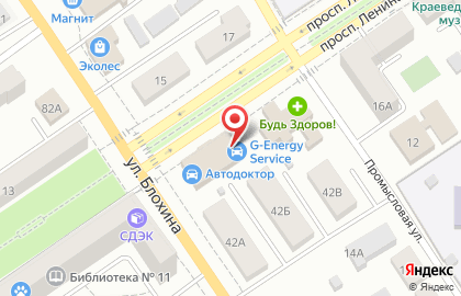Автосервис G-Energy на проспекте Ленина на карте