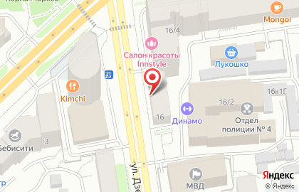 Восточный экспресс банк на улице Дзержинского, 16 на карте