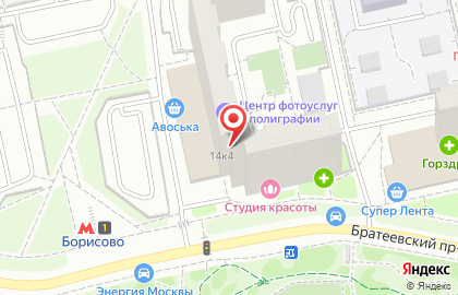 Профтон на улице Борисовские Пруды на карте