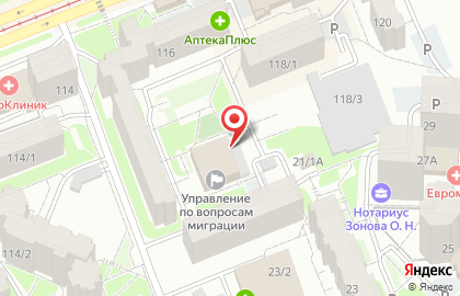 УФМС, Отдел Управления Федеральной миграционной службы России по Республике Башкортостан в Кировском районе на карте