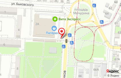 Киоск по продаже хлебобулочных изделий в Советском районе на карте