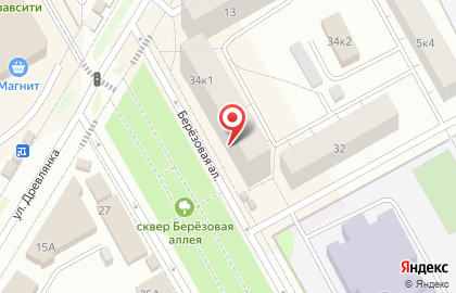 Центр недвижимости Жилфонд на Берёзовой аллее на карте